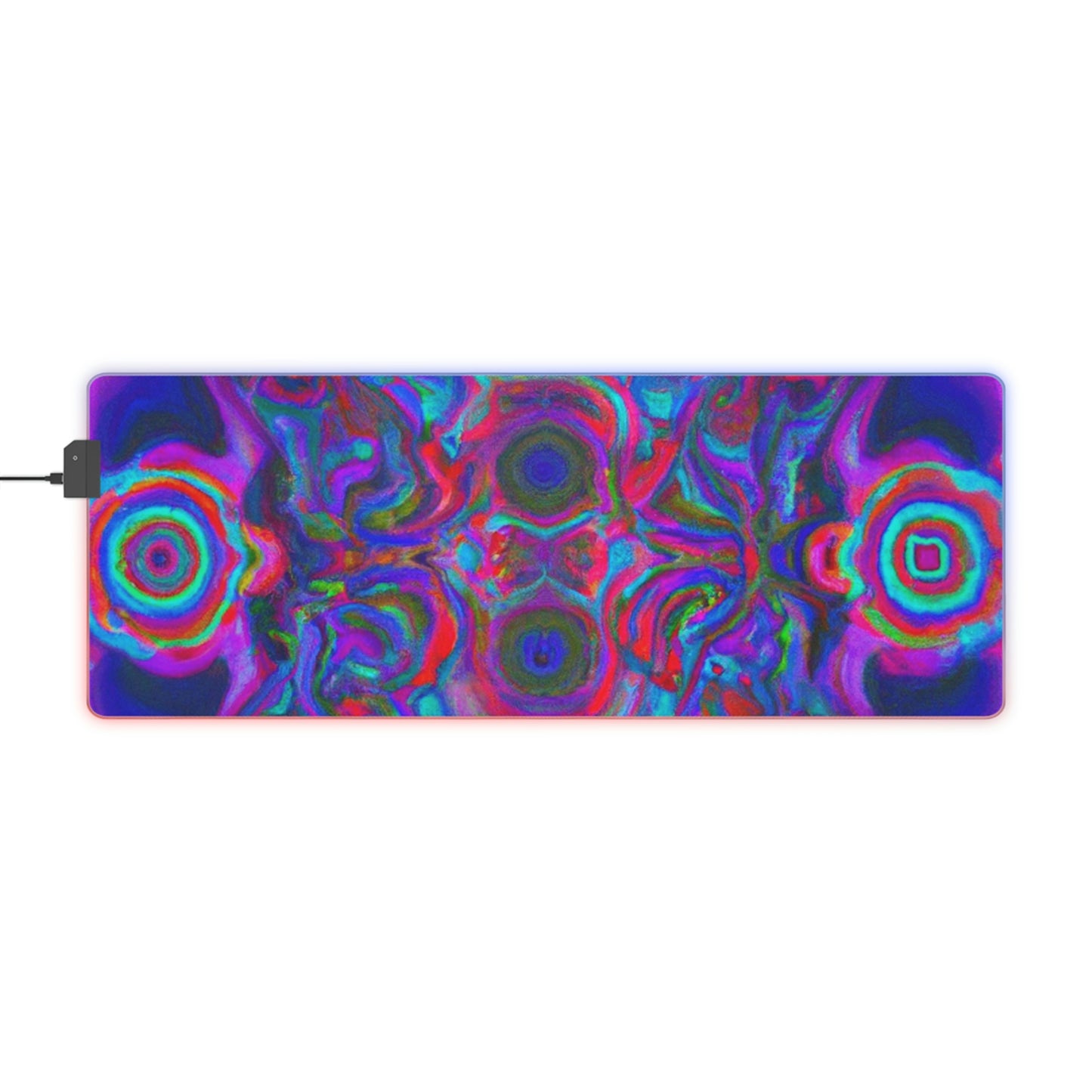 Bix Boppin' Tom - Psychedelic Trippy LED Light Up Gaming Mouse Pad
