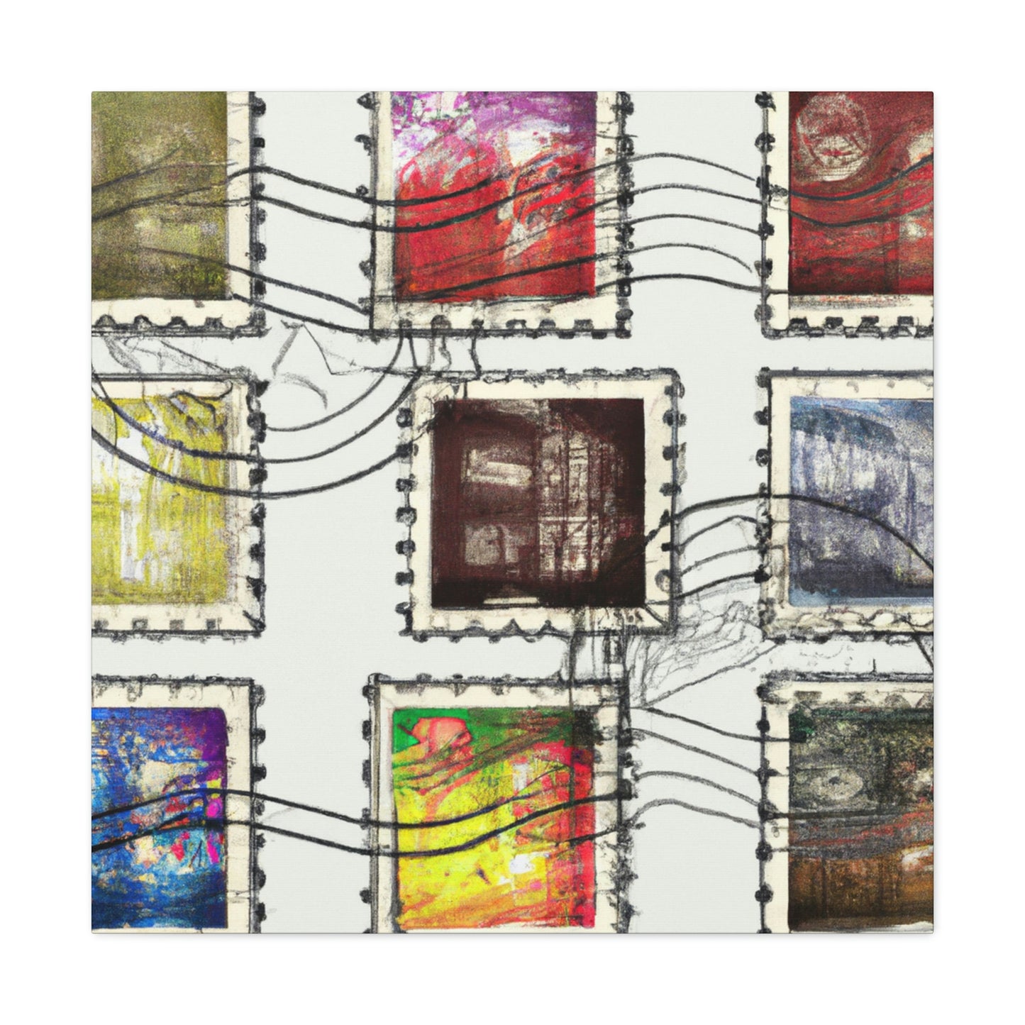 Global Stamp Collection - Canvas