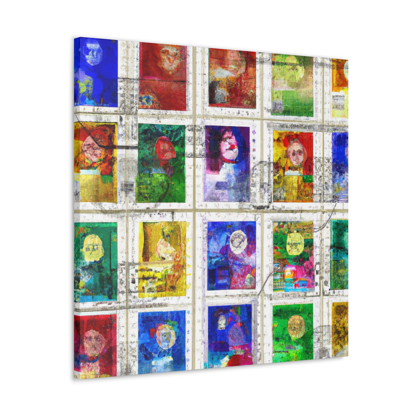 Global Heritage Stamps - Postage Stamp Collector Canvas Wall Art