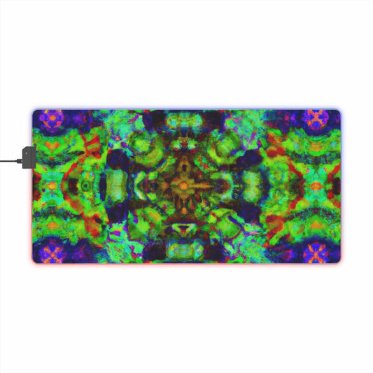 Rocky Rocketman - Psychedelic Trippy LED Light Up Gaming Mouse Pad