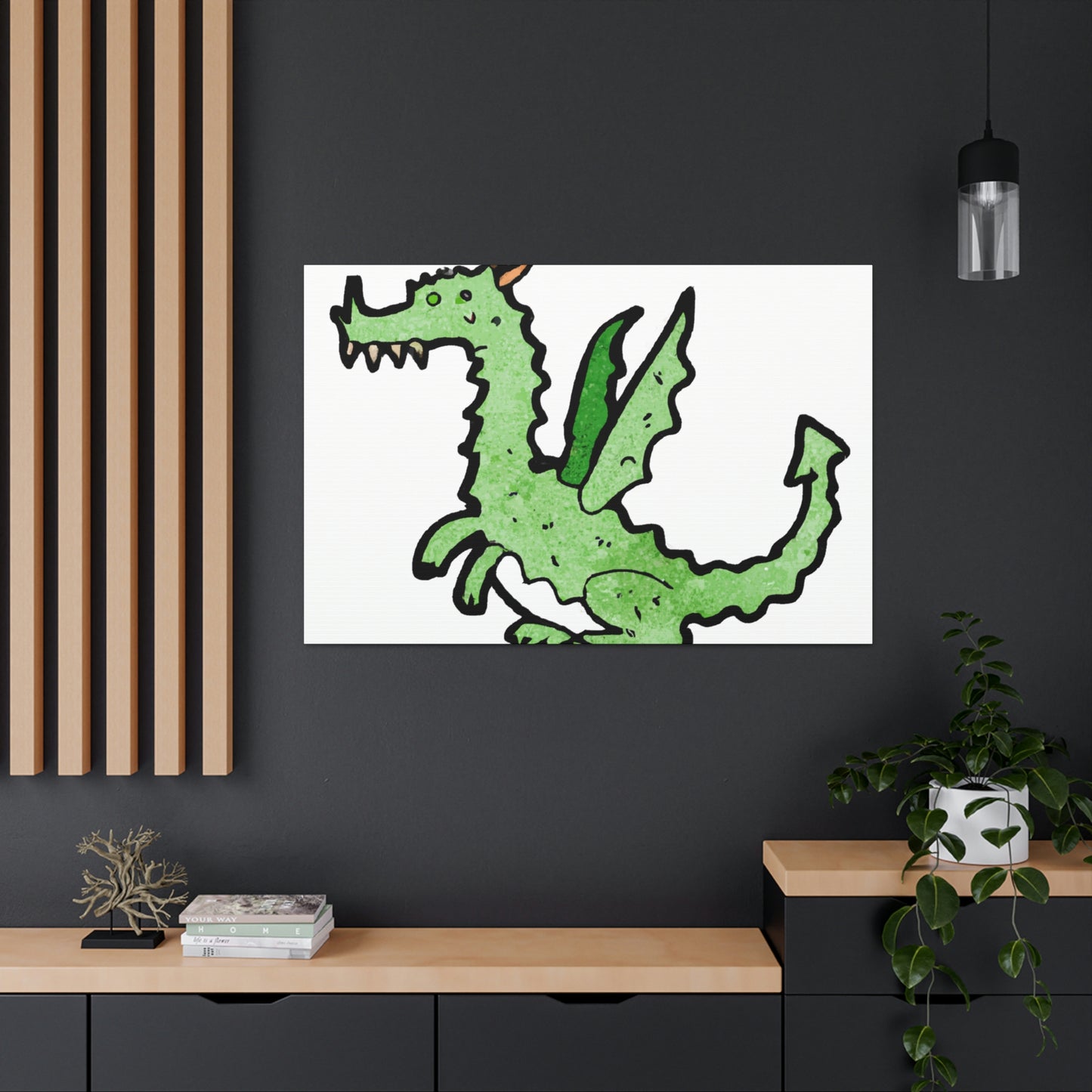 Sir/Dame Wellington the Dragon Slayer - Dragon Collector Canvas Wall Art