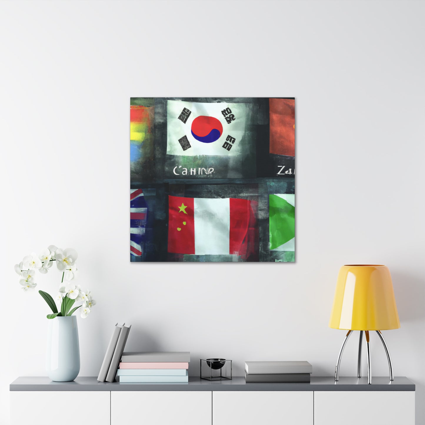 John R. L. Beattie - Flags Of The World Canvas Wall Art