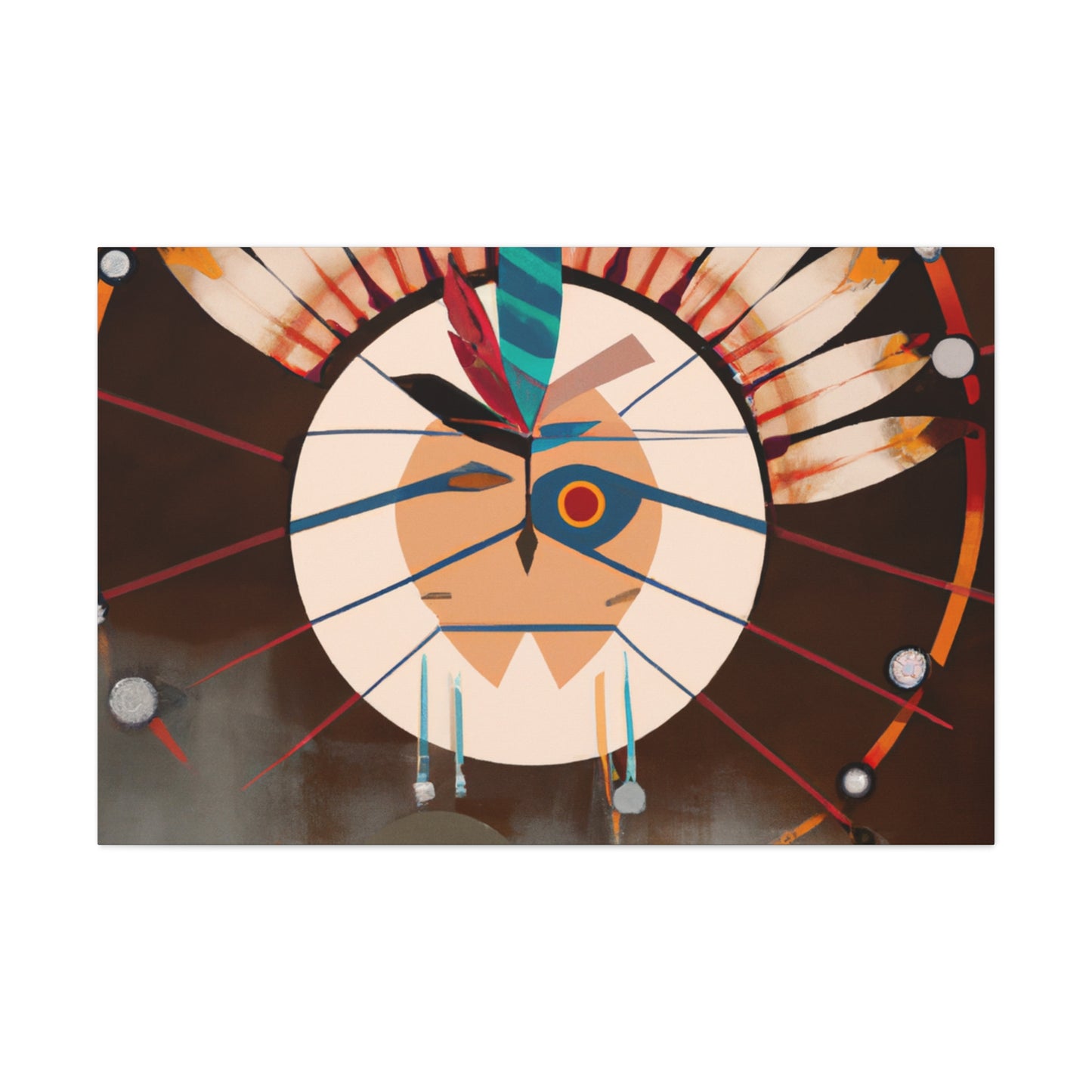 Running Elk - Native American Indian Canvas Wall Art