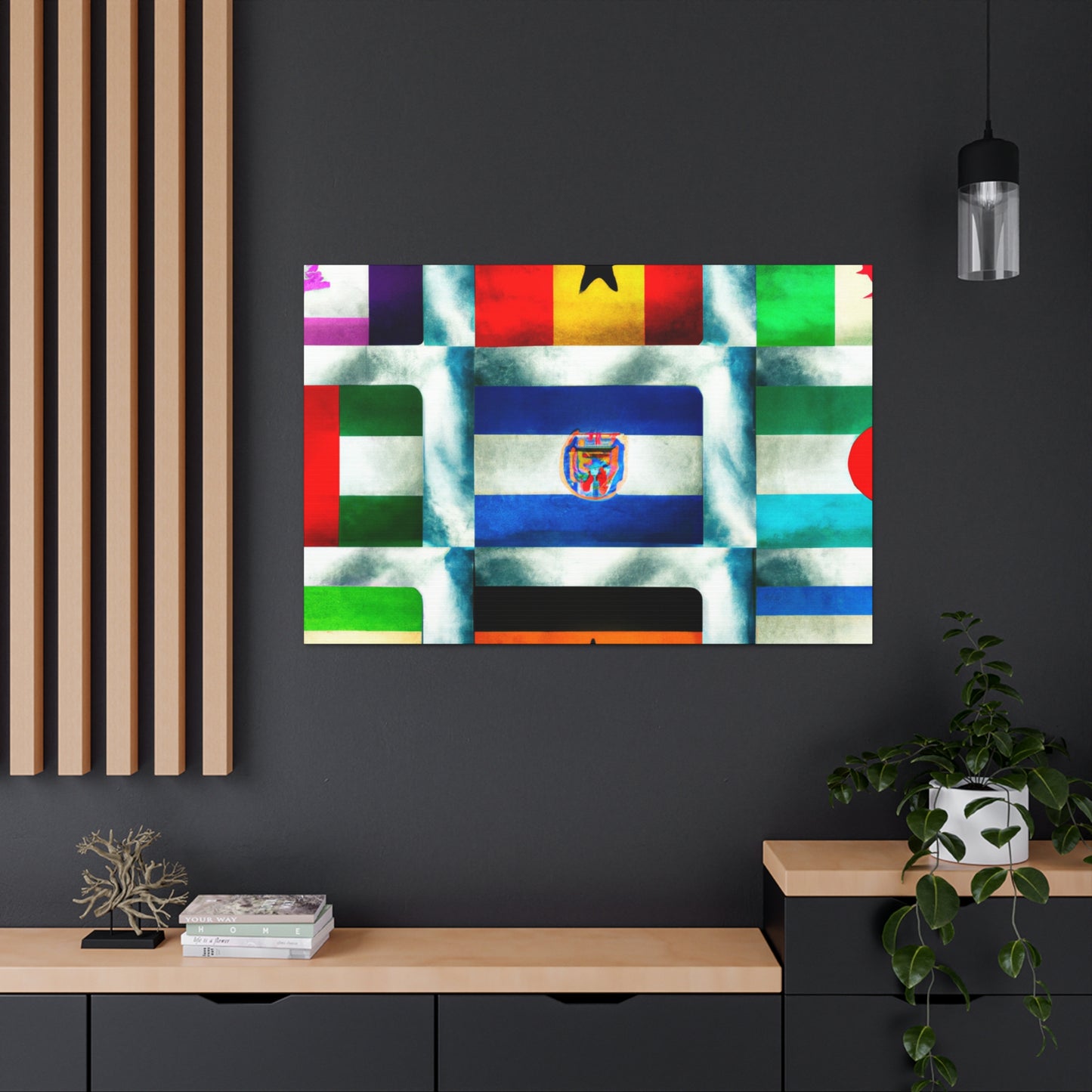 Mary Bunting-Smith - Flags Of The World Canvas Wall Art