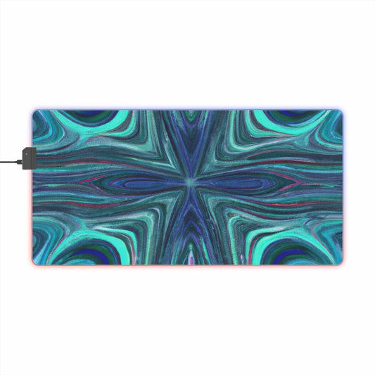 Quantum Queenie - Psychedelic Trippy LED Light Up Gaming Mouse Pad