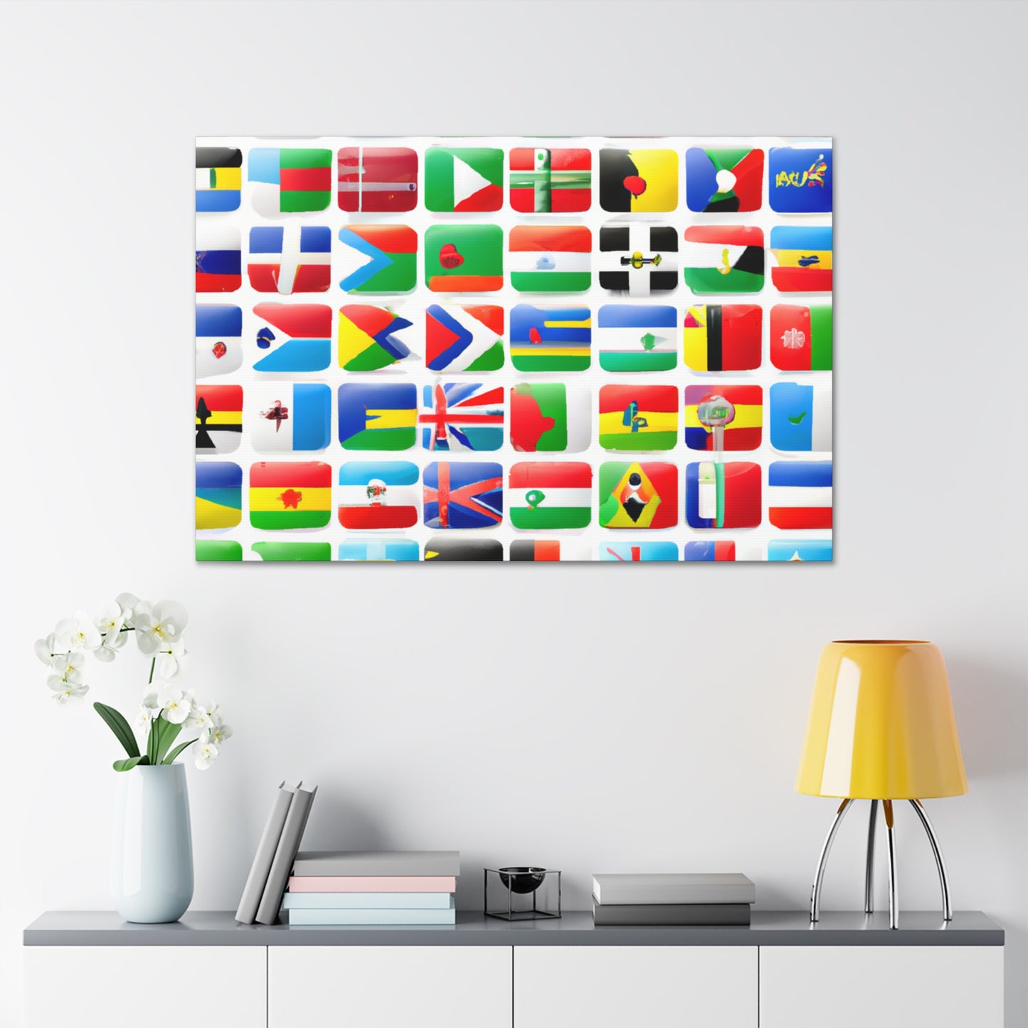 Emma Warren-Gardner - Flags Of The World Canvas Wall Art