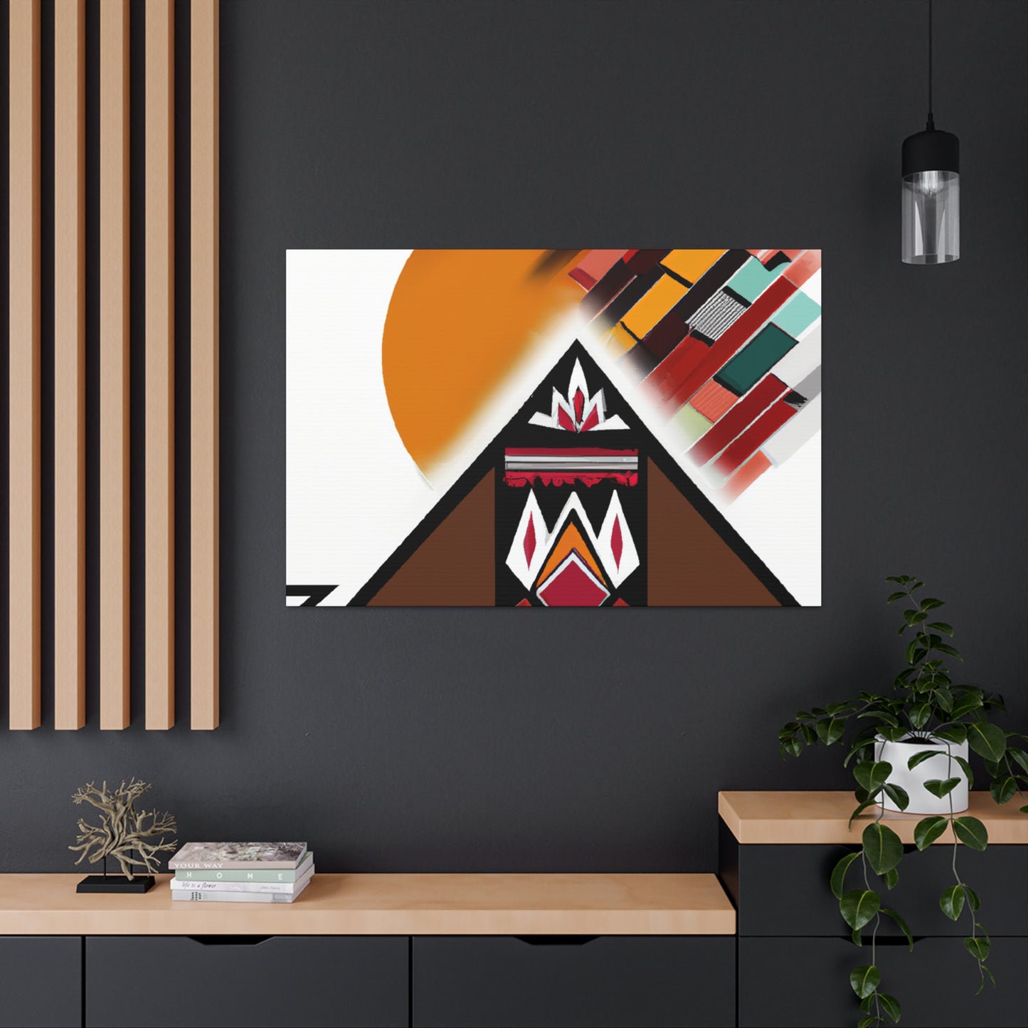 Chief White Eagle - Native American Indian Canvas Wall Art