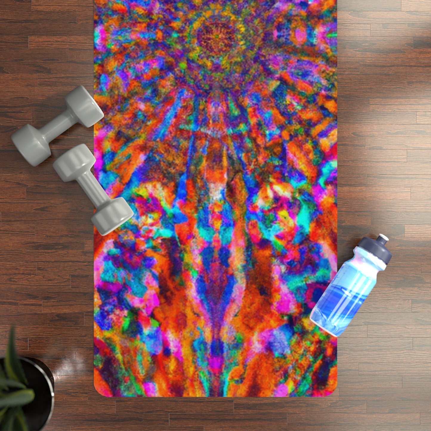 Ernestina Rivers - Psychedelic Yoga Exercise Workout Mat - 24″ x 68"