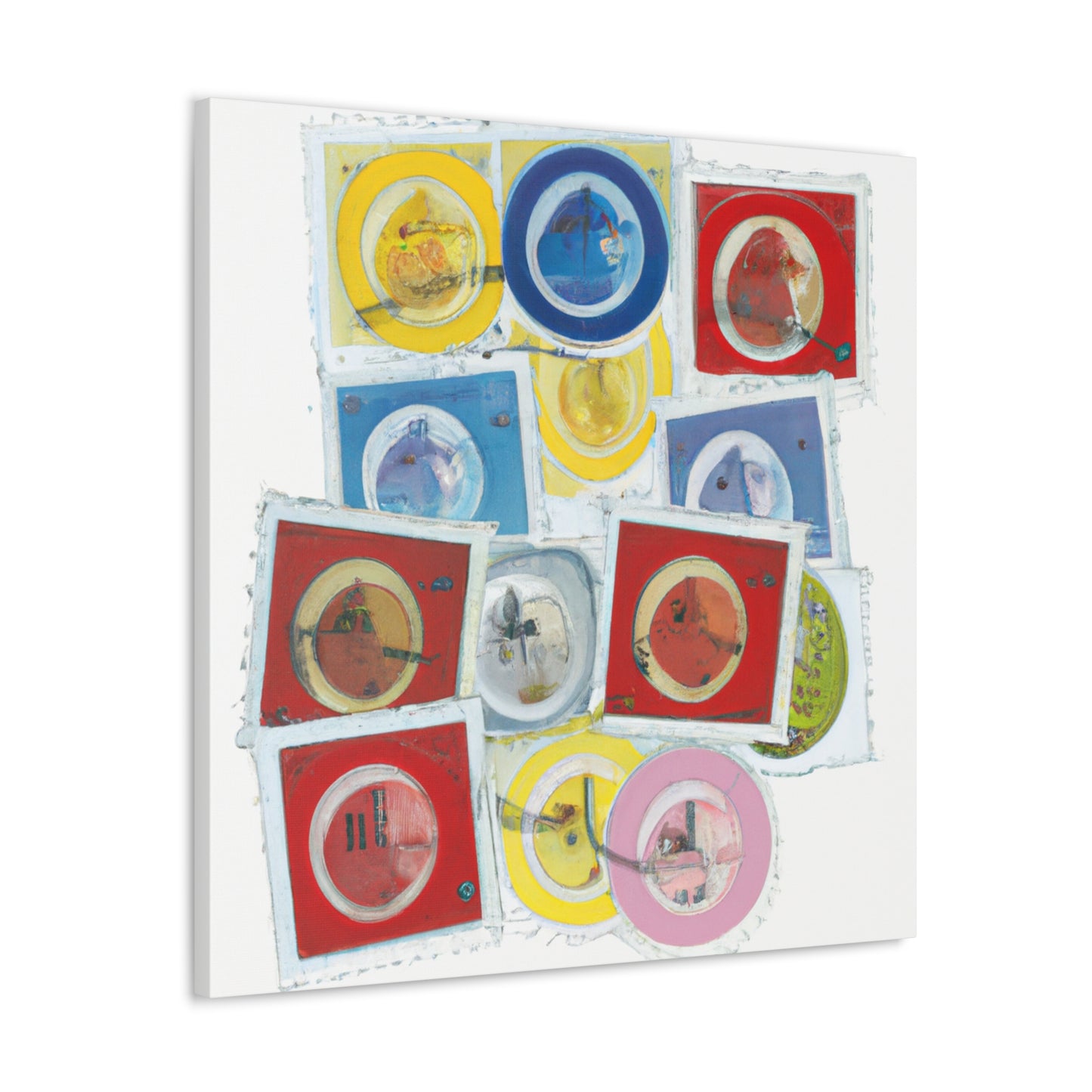 Globe Trotting Stamps - Postage Stamp Collector Canvas Wall Art