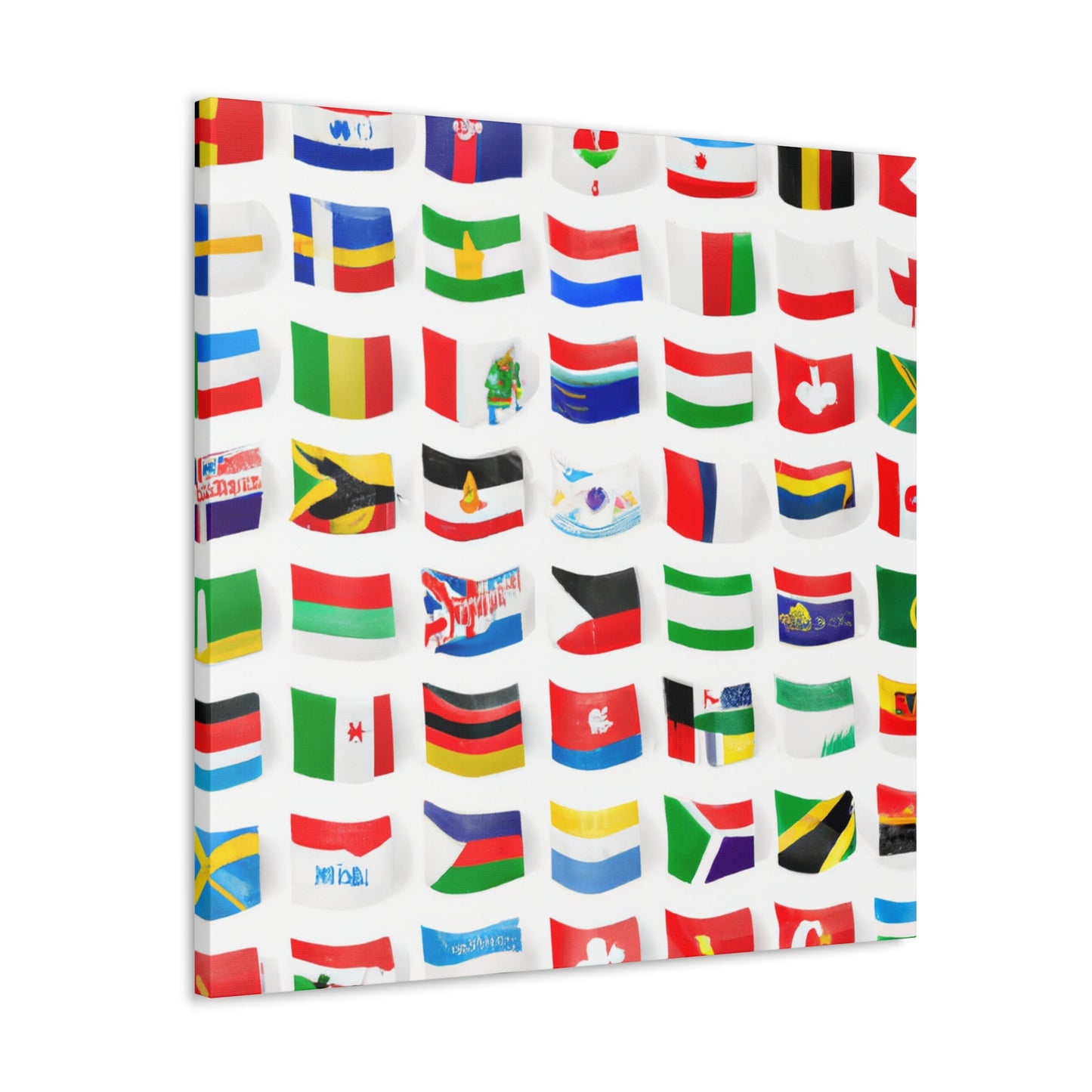 Emily Postwell - Flags Of The World Canvas Wall Art