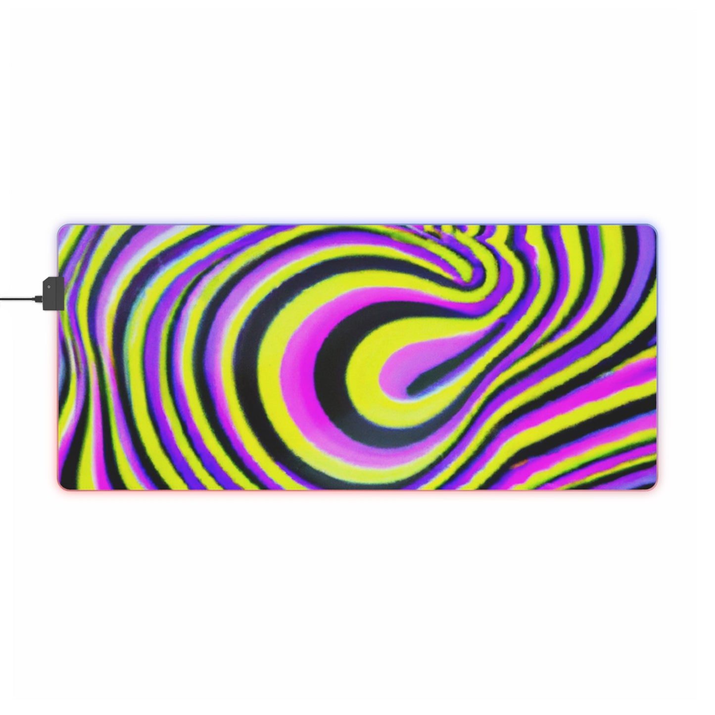 Brighton Blastoff - Psychedelic Trippy LED Light Up Gaming Mouse Pad