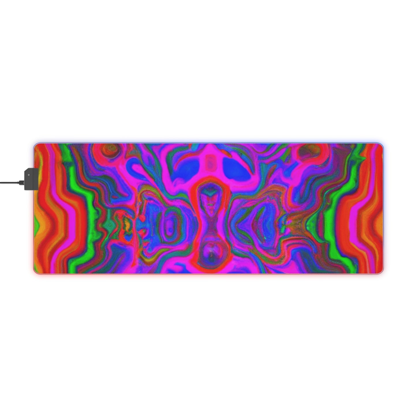 Captain Comet - Psychedelic Trippy LED Light Up Gaming Mouse Pad