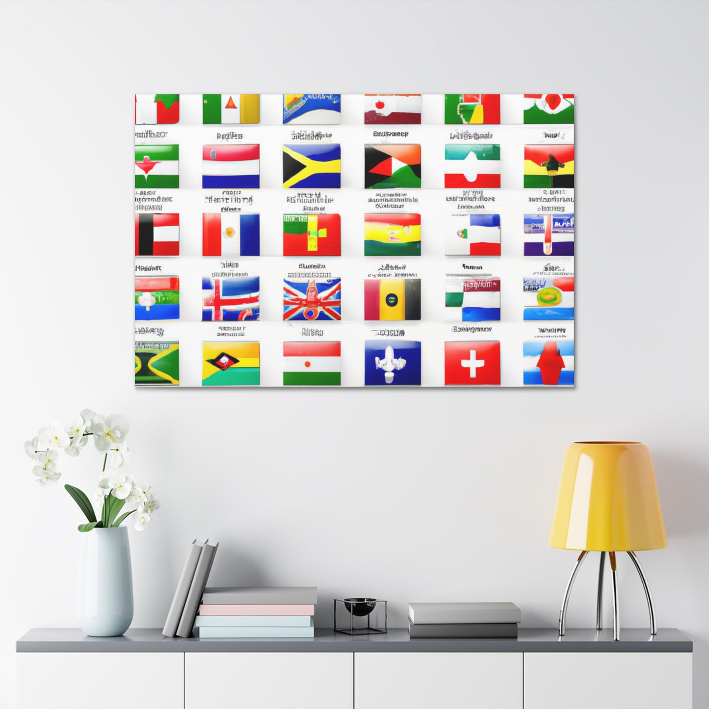 William Portis - Flags Of The World Canvas Wall Art