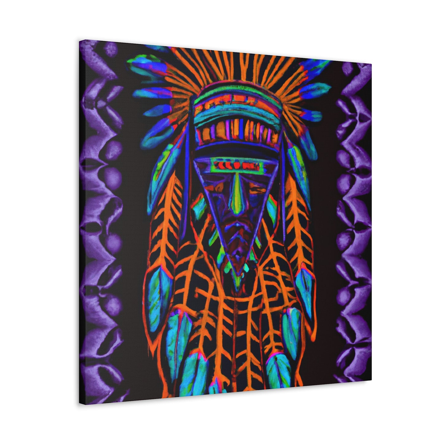 Running Elk - Native American Indian Canvas Wall Art