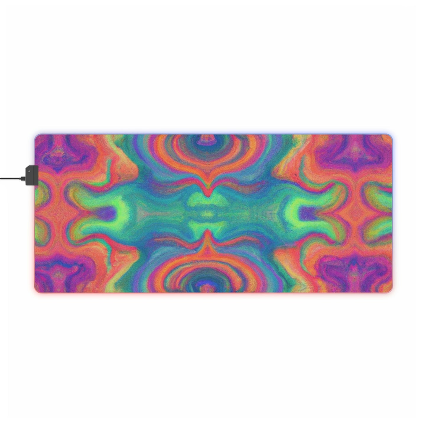 Norman "The Rocket" Briggs - Psychedelic Trippy LED Light Up Gaming Mouse Pad