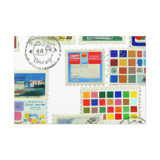 Universal Postage Legacy Series - Postage Stamp Collector Canvas Wall Art