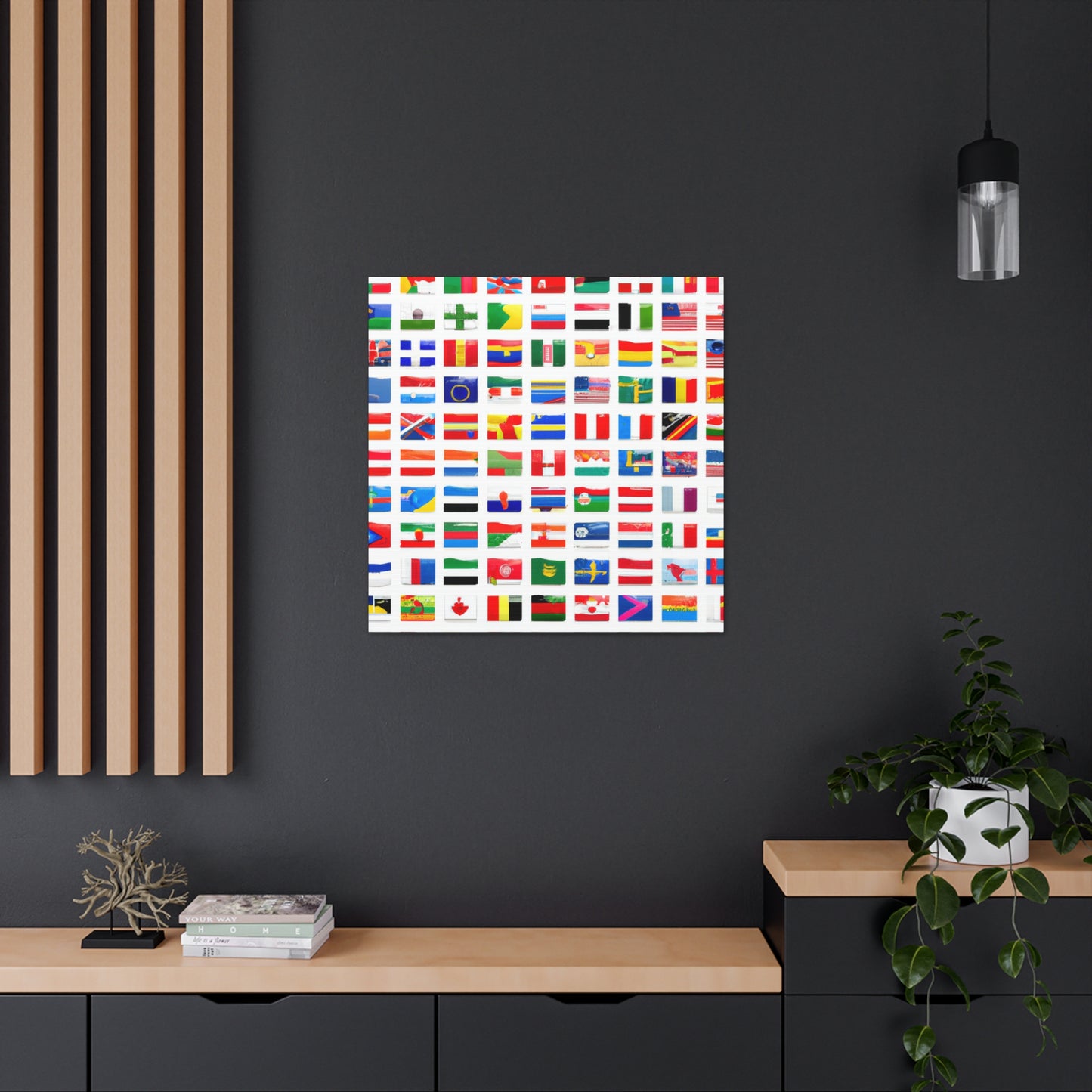 Heinrich Fuselmann - Flags Of The World Canvas Wall Art