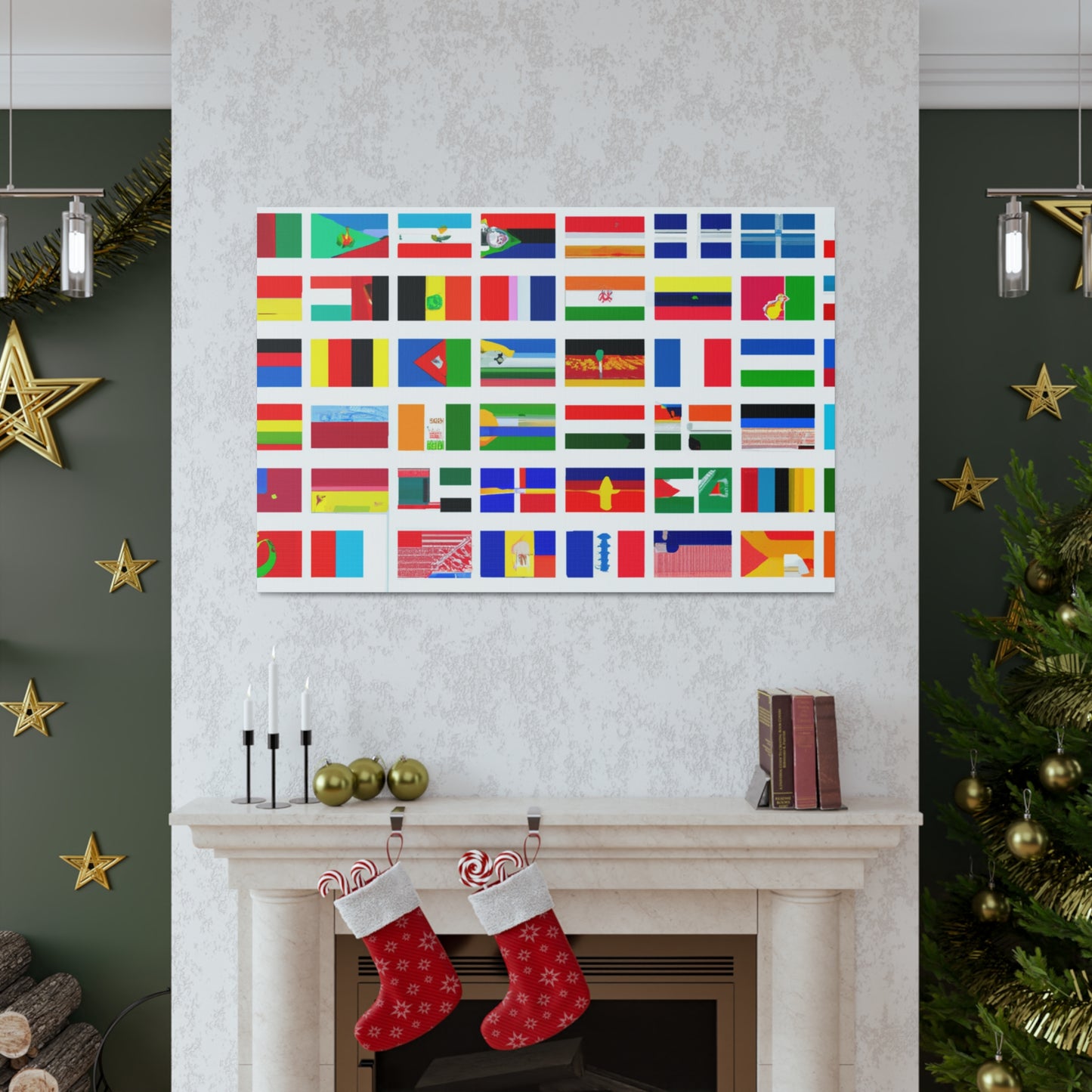 John A. Bellinger (1806–1874) - Flags Of The World Canvas Wall Art