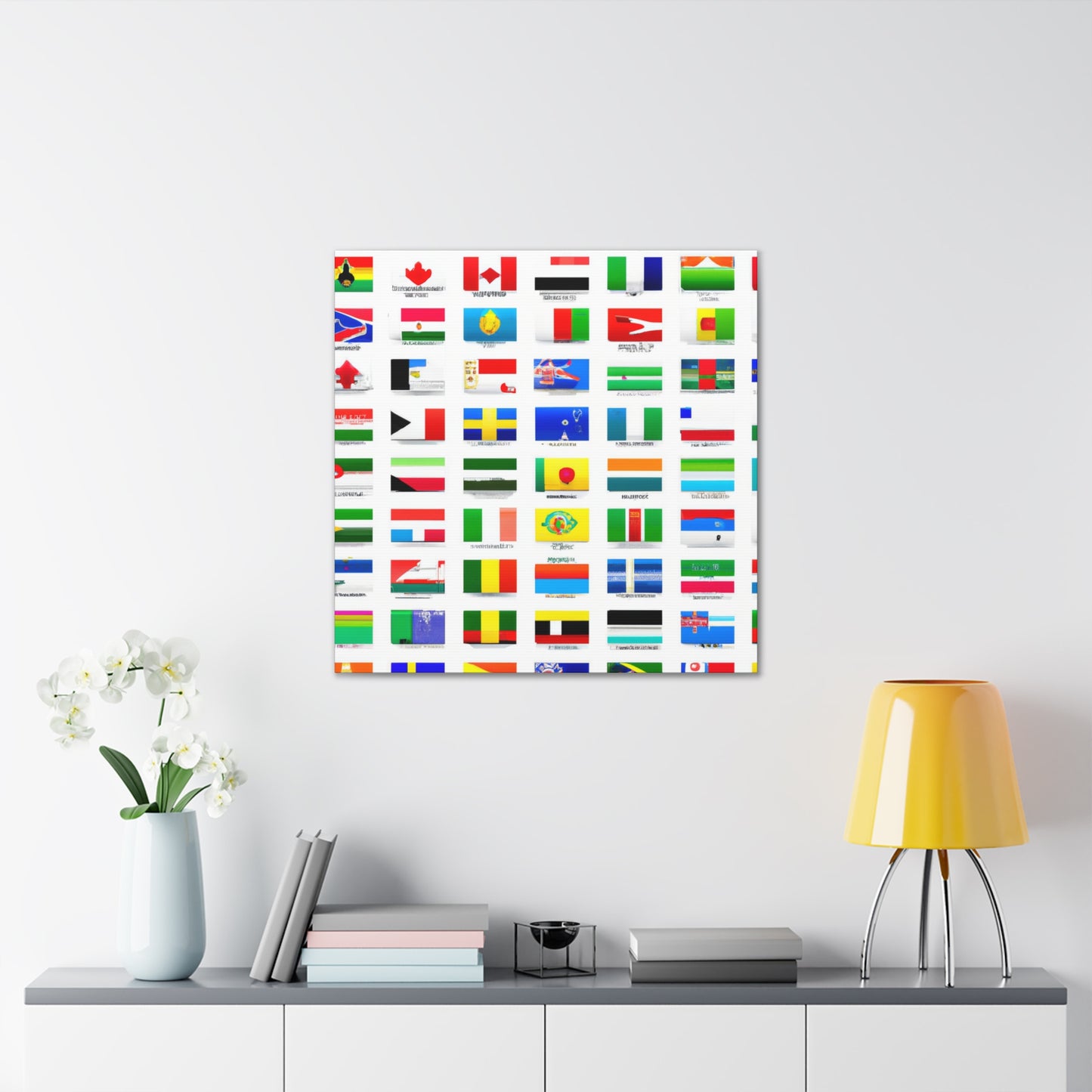 Charles Rudolf Driapsa (1827-1897) - Flags Of The World Canvas Wall Art