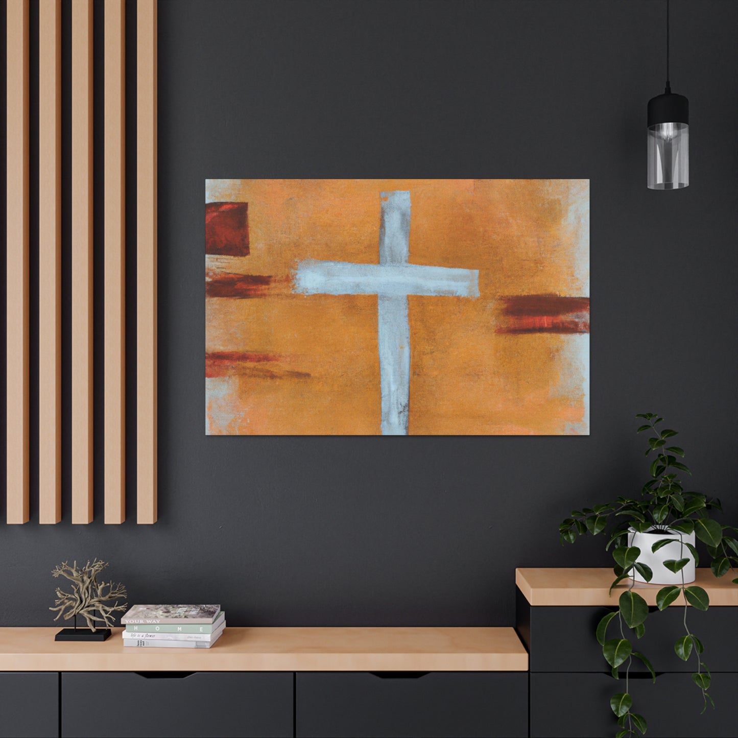 .

James 4:7  "Submit yourselves therefore to God. Resist the devil, and he will flee from you." - Canvas Wall Art