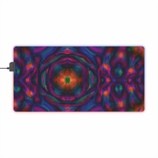 Sparky the Space Explorer - Psychedelic Trippy LED Light Up Gaming Mouse Pad