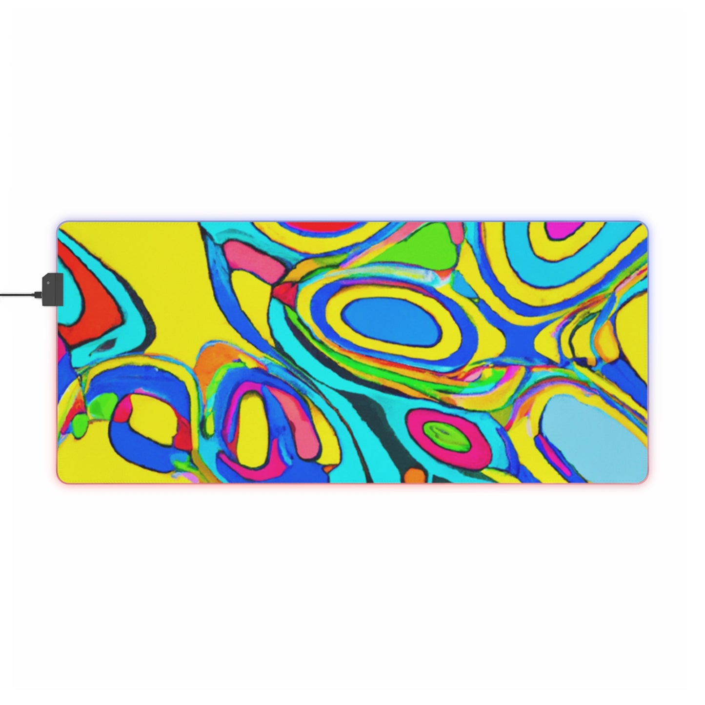 Amelia Astroblast - Psychedelic Trippy LED Light Up Gaming Mouse Pad