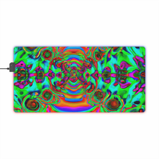 Bunny Blips - Psychedelic Trippy LED Light Up Gaming Mouse Pad