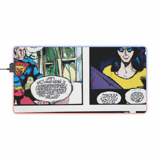 Hula-Hoops McCoy - Comic Book Collector LED Light Up Gaming Mouse Pad