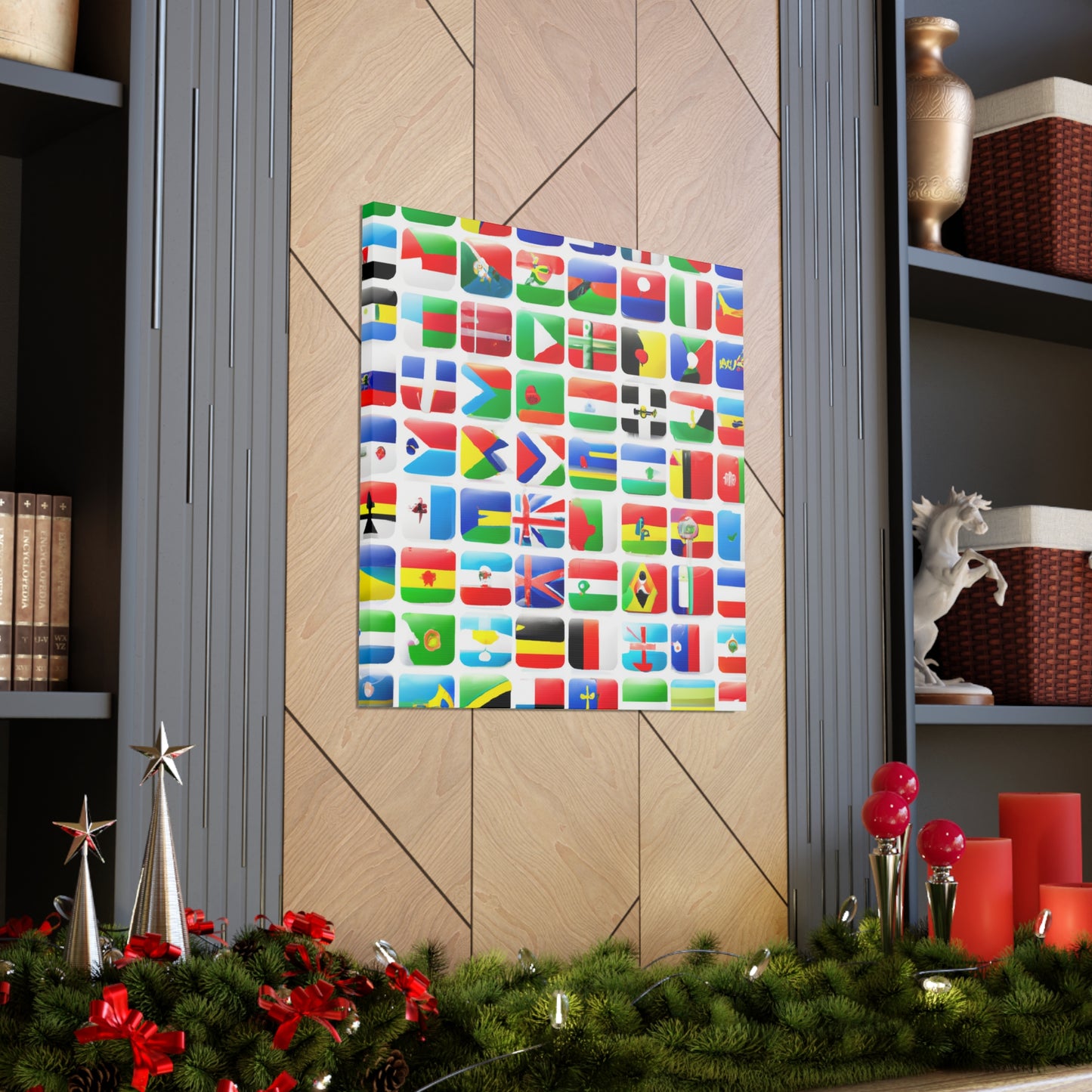 Emma Warren-Gardner - Flags Of The World Canvas Wall Art