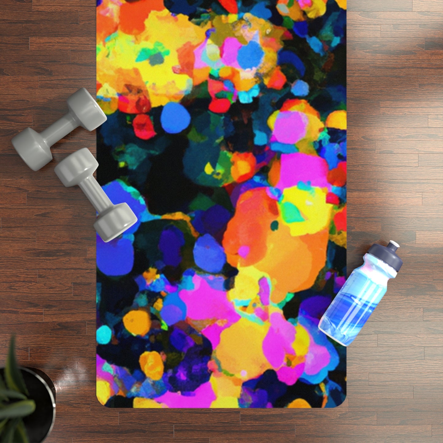 Sudana Chandra - Psychedelic Yoga Exercise Workout Mat - 24″ x 68"