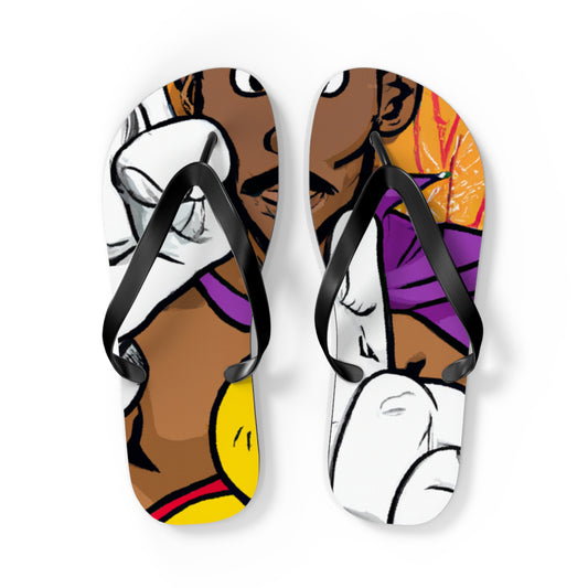 Aqua Phoenix - Comics Collector Flip Flop Beach Sandals