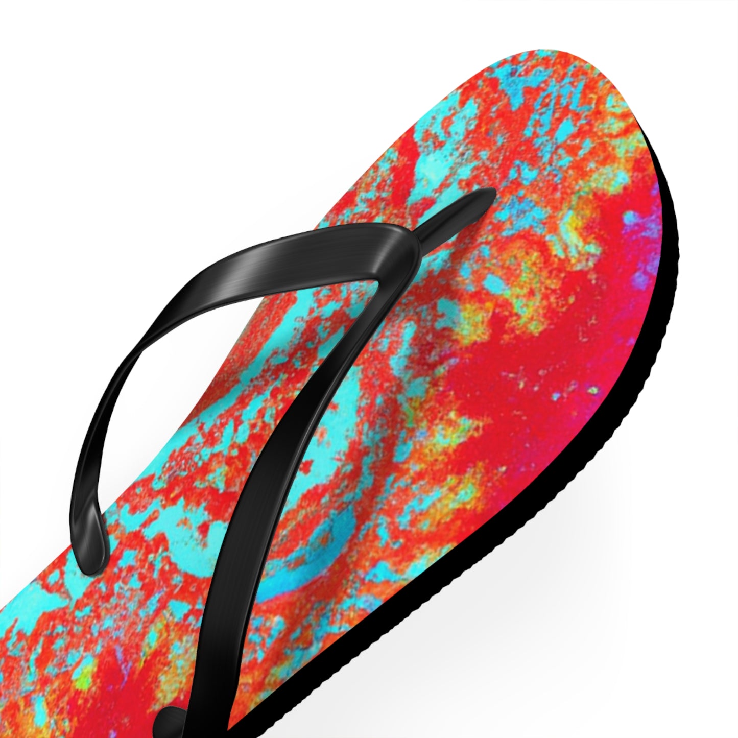 Dorthea Silverton - Psychedelic Trippy Flip Flop Beach Sandals