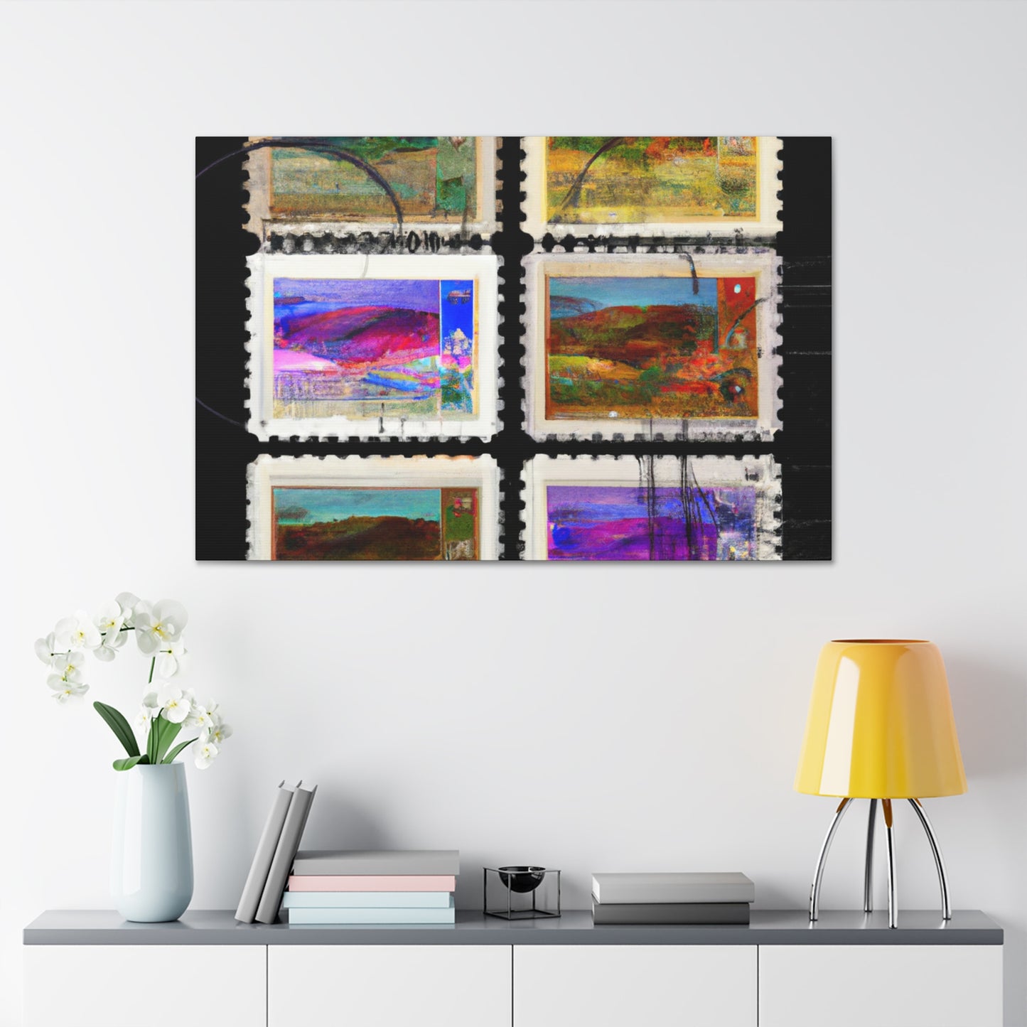 Global Heritage Stamps - Postage Stamp Collector Canvas Wall Art