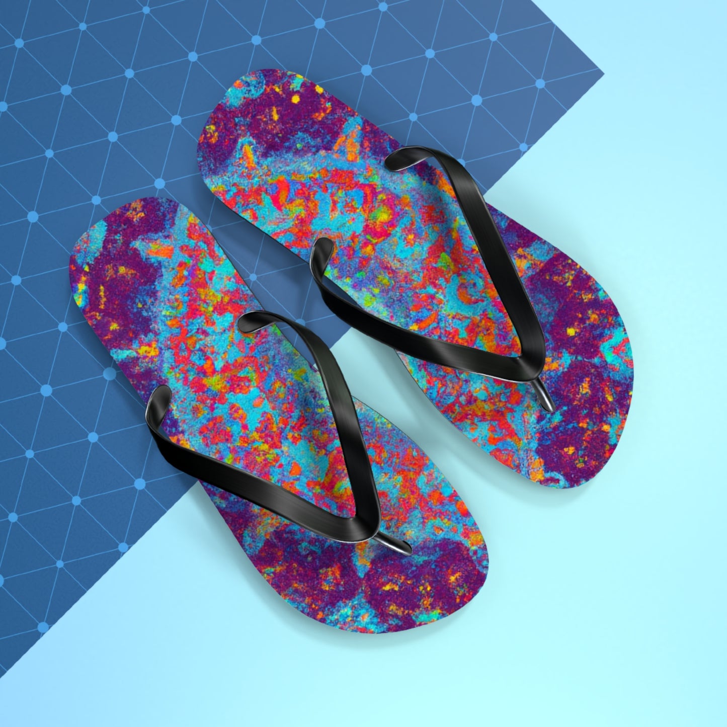 Abigail Cuthbert, Bootmaker - Psychedelic Trippy Flip Flop Beach Sandals