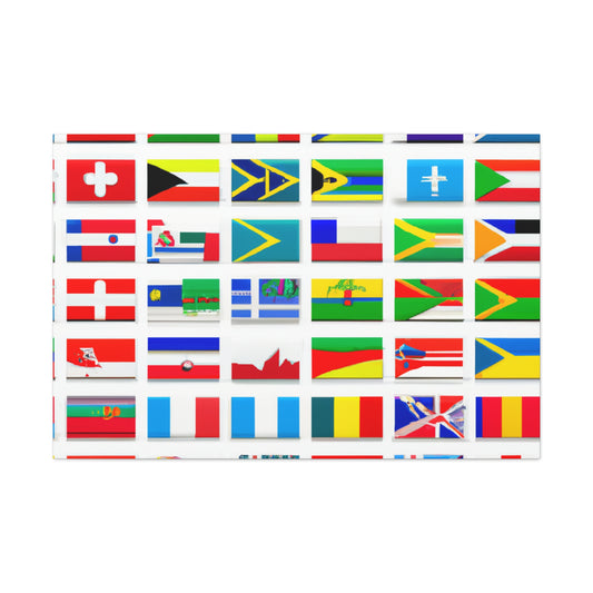 Charlotte Curtis-Smith (1845-1919) - Flags Of The World Canvas Wall Art