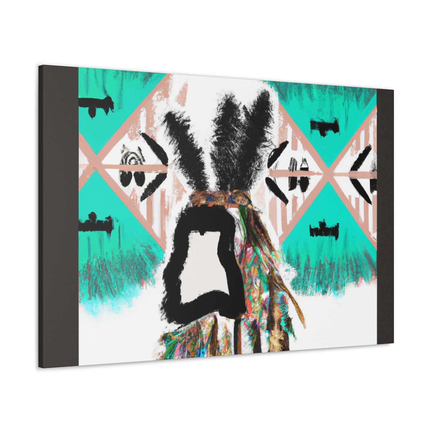 Sagamore Wolfpaw - Native American Indian Canvas Wall Art