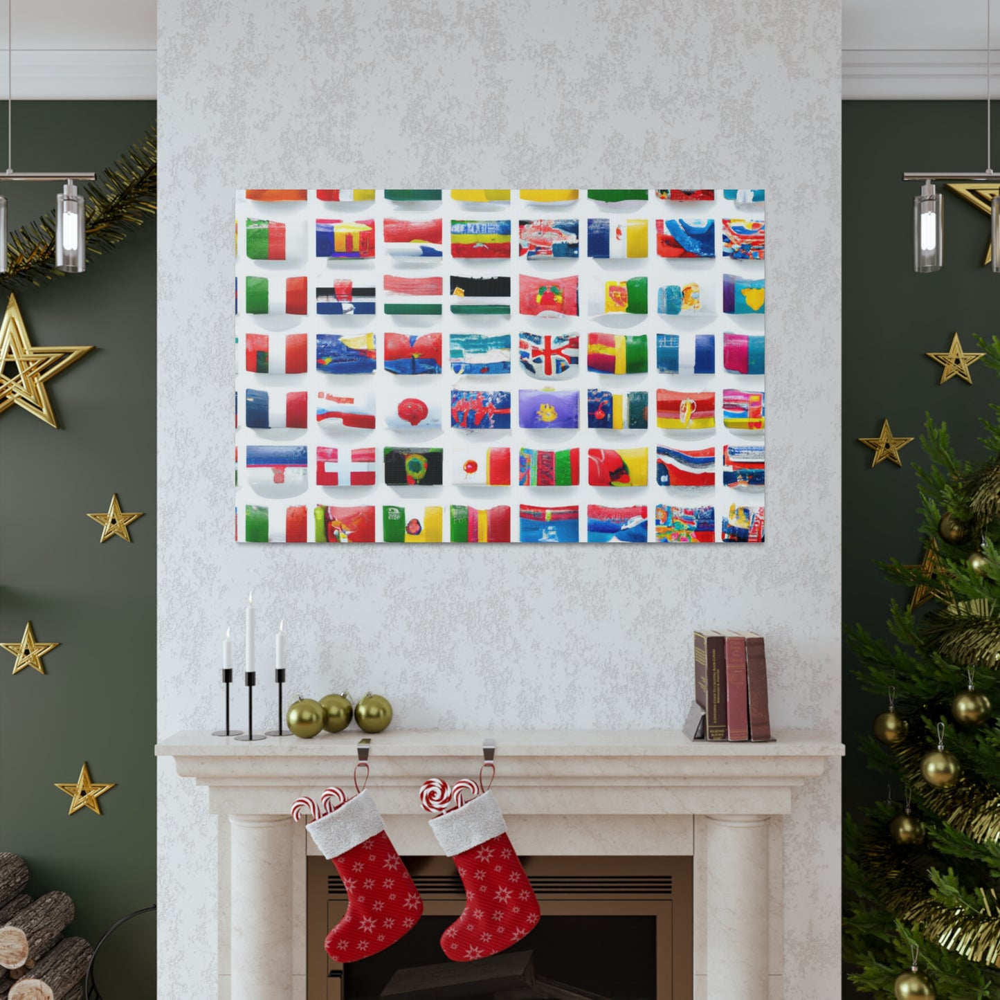 Herbert Sheridan-Williams - Flags Of The World Canvas Wall Art