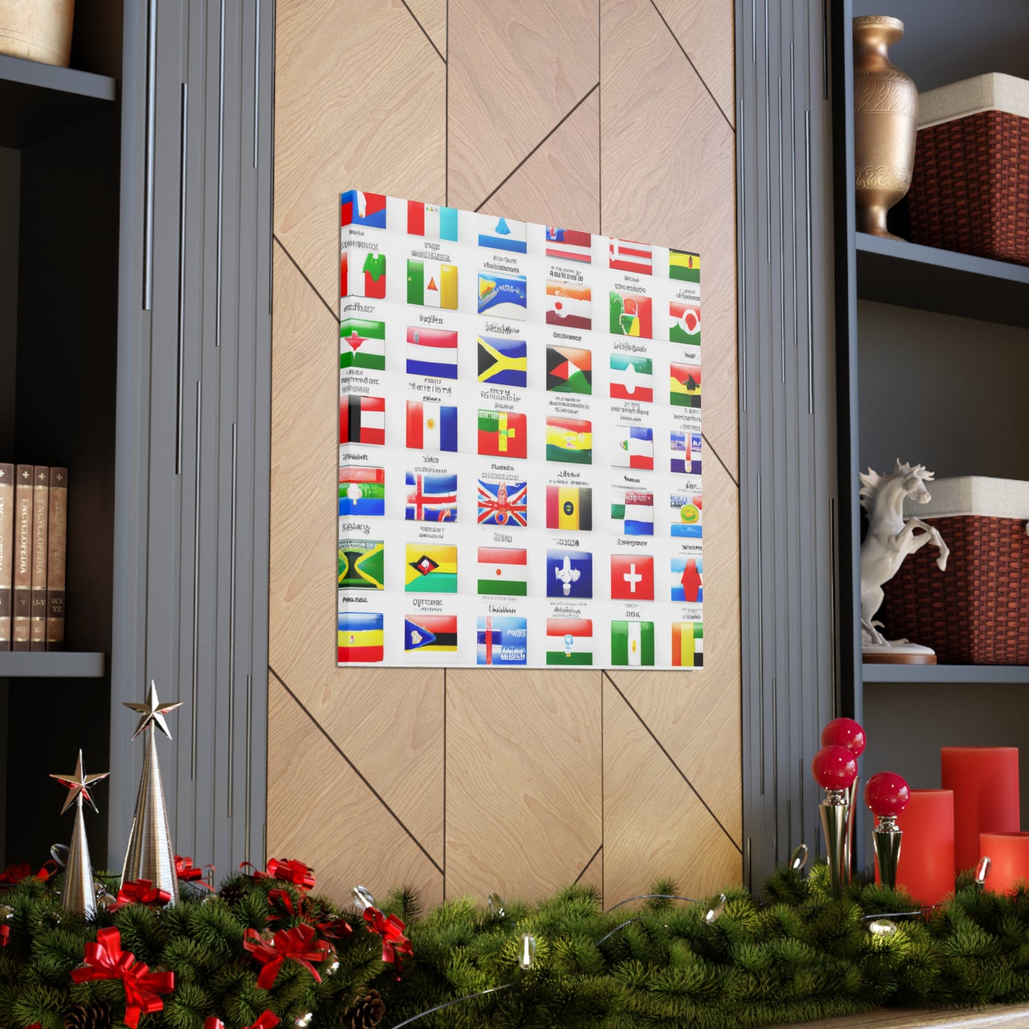 William Portis - Flags Of The World Canvas Wall Art