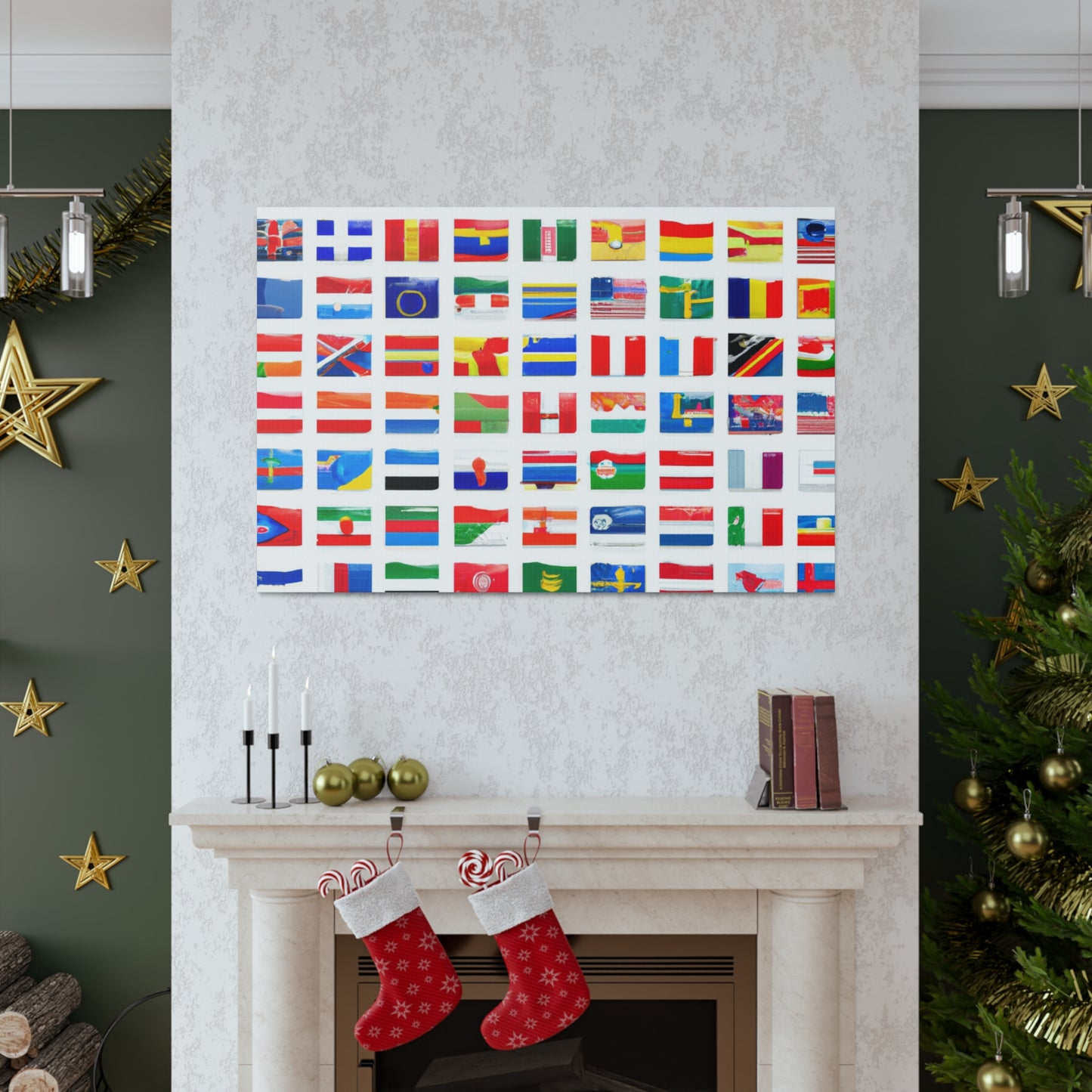 Heinrich Fuselmann - Flags Of The World Canvas Wall Art