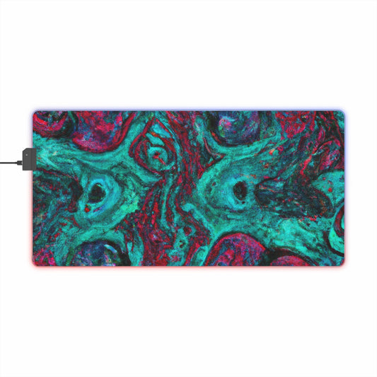 Stanley Sparkplug - Psychedelic Trippy LED Light Up Gaming Mouse Pad