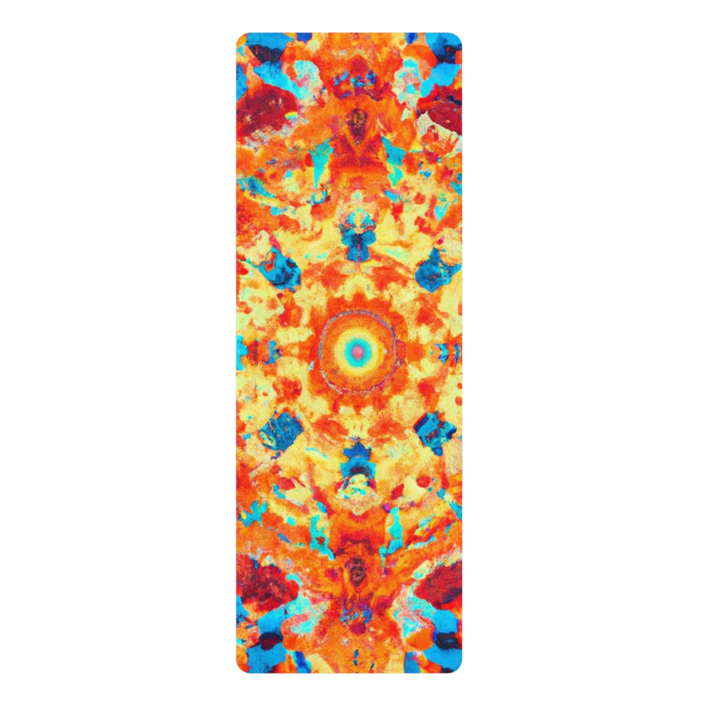 Maharishi Vishnu Gupta - Psychedelic Yoga Exercise Workout Mat - 24″ x 68"