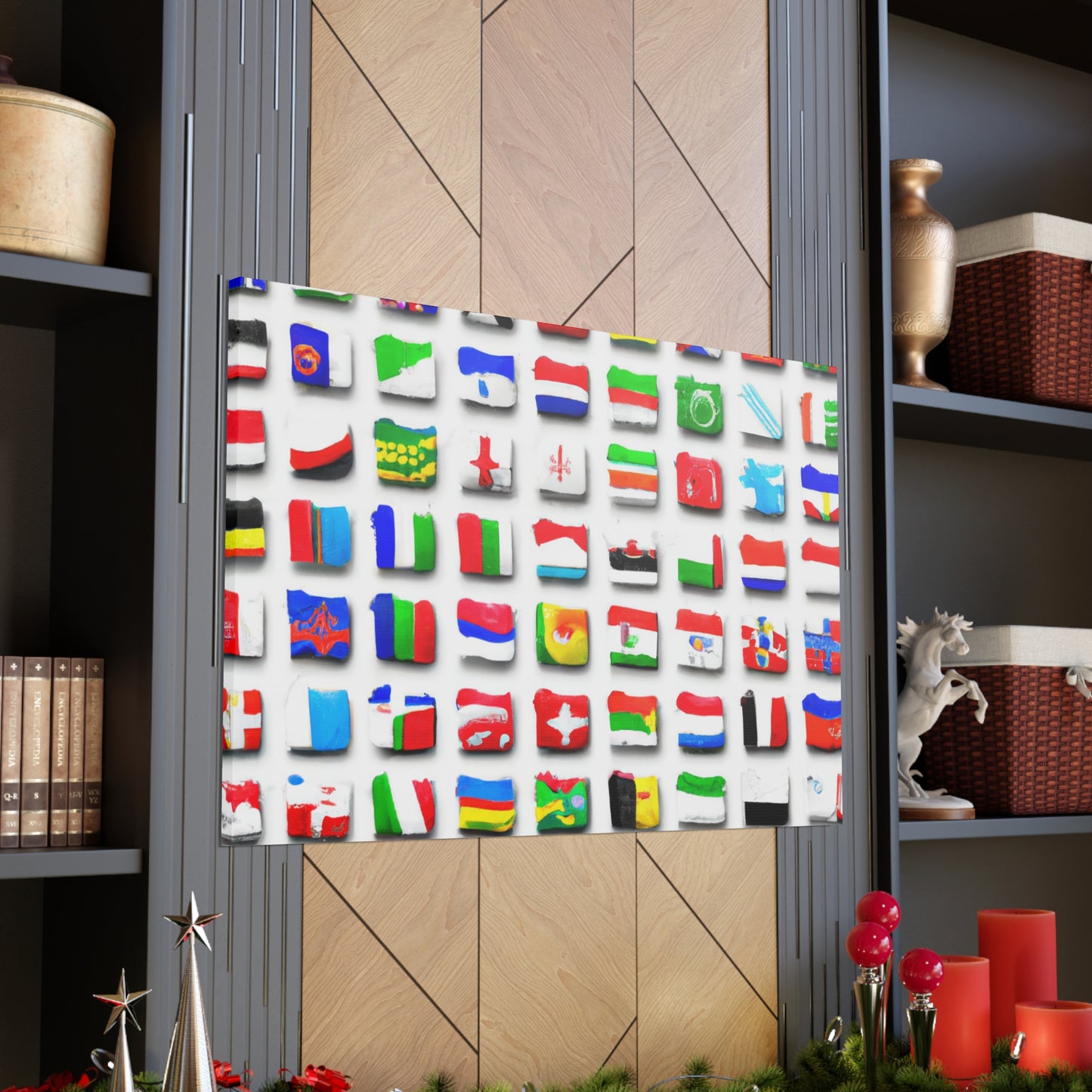 Lizzie Crocker - Flags Of The World Canvas Wall Art