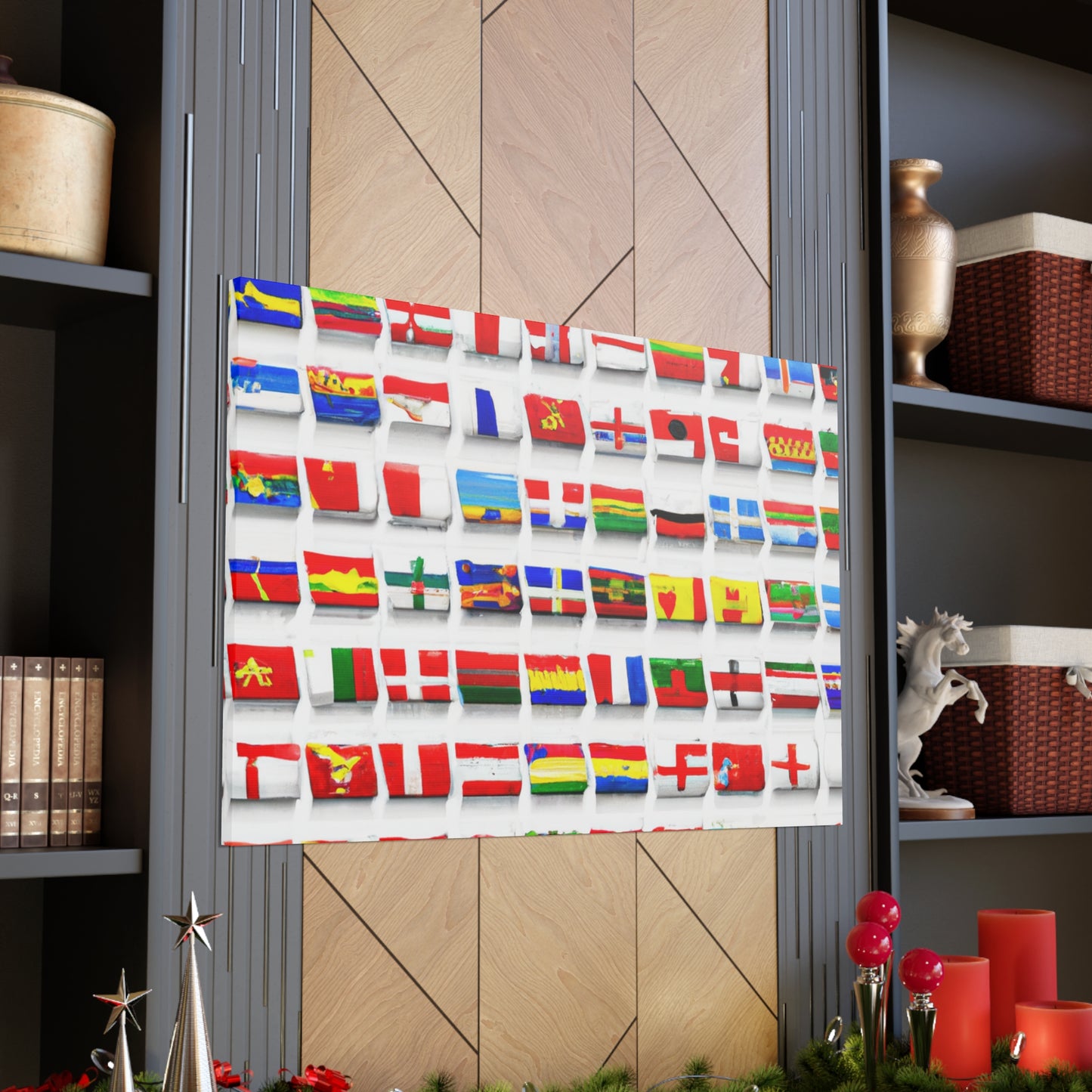 Antonio Hernandez Reyes - Flags Of The World Canvas Wall Art