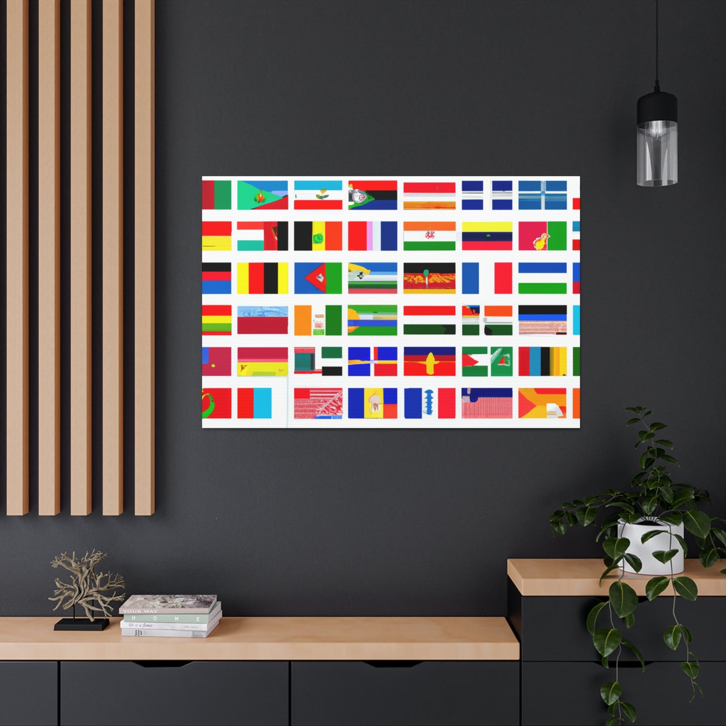 John A. Bellinger (1806–1874) - Flags Of The World Canvas Wall Art