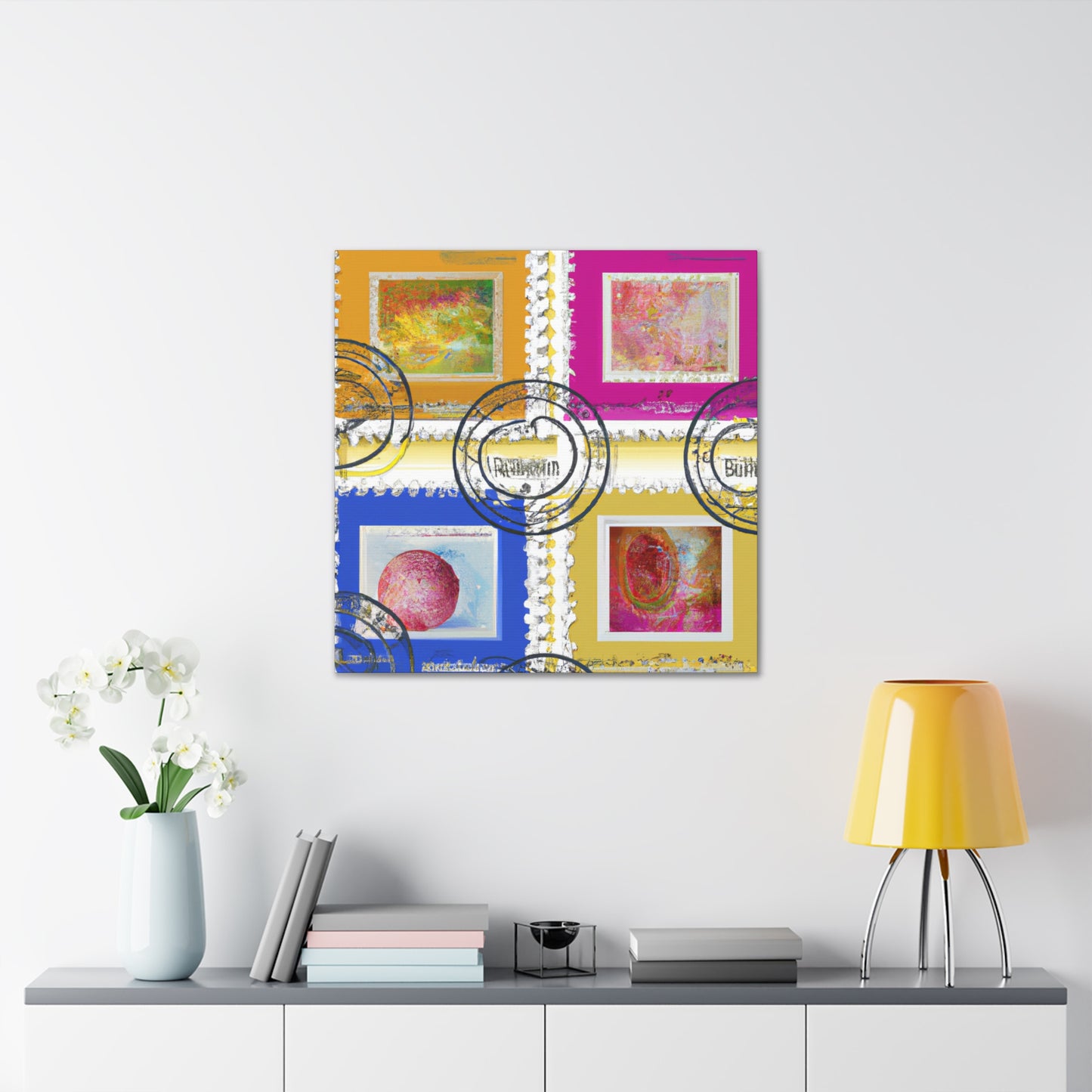 Global Discoveries Series - Postage Stamp Collector Canvas Wall Art