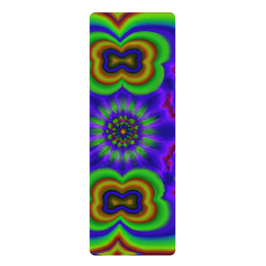 Hari Omanish - Psychedelic Yoga Exercise Workout Mat - 24″ x 68"