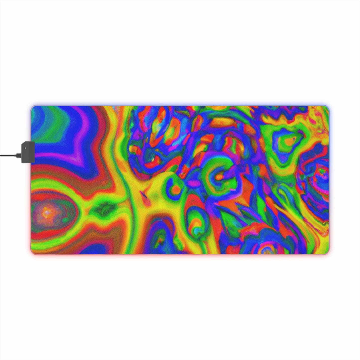 Johnny Jetpack - Psychedelic Trippy LED Light Up Gaming Mouse Pad