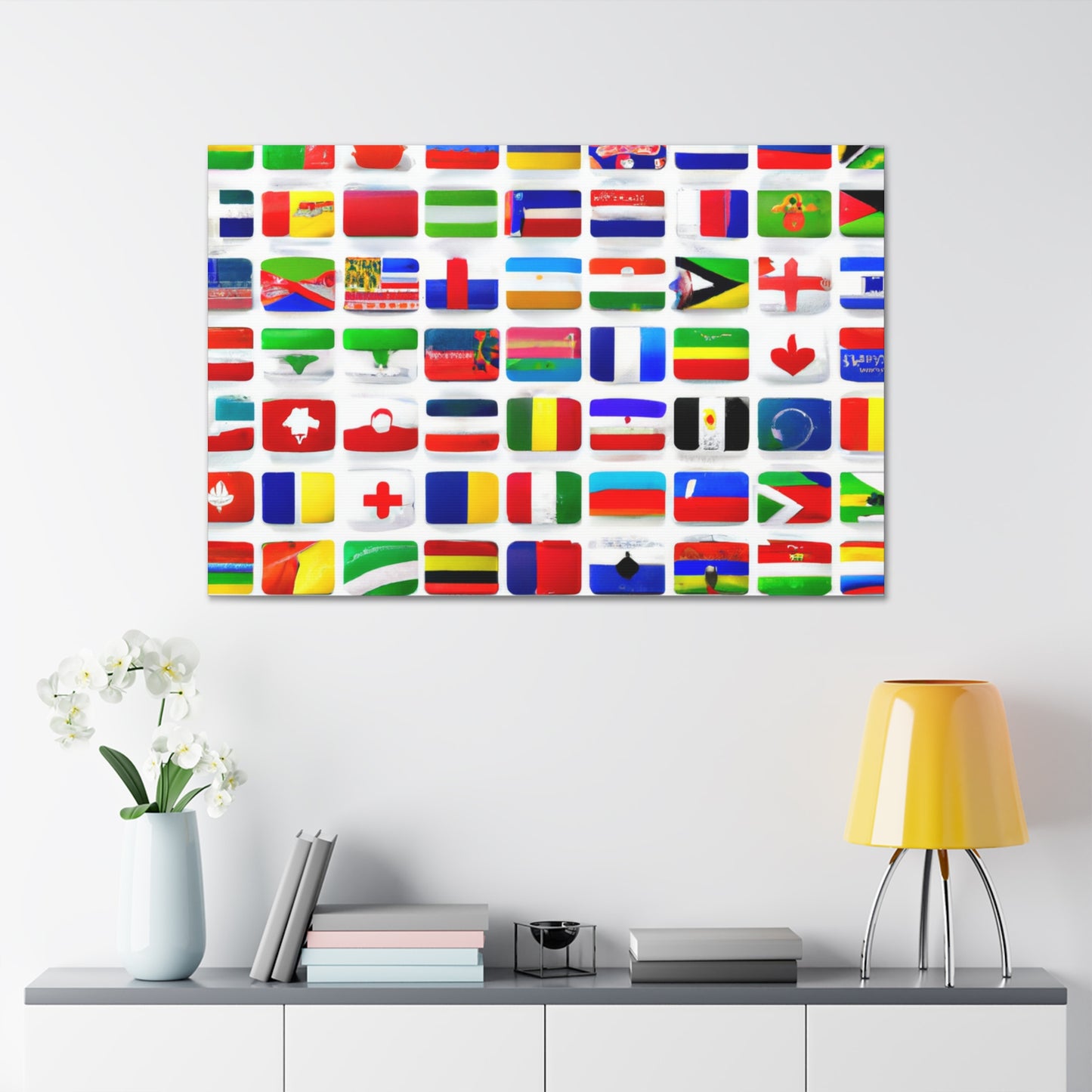 James Armistead Marshall - Flags Of The World Canvas Wall Art