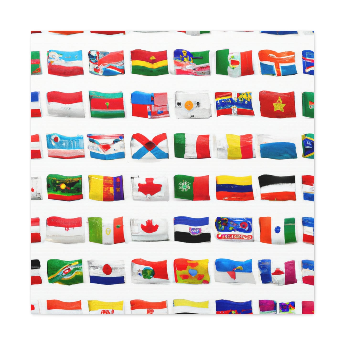 Herberta Matilda Barron - Flags Of The World Canvas Wall Art