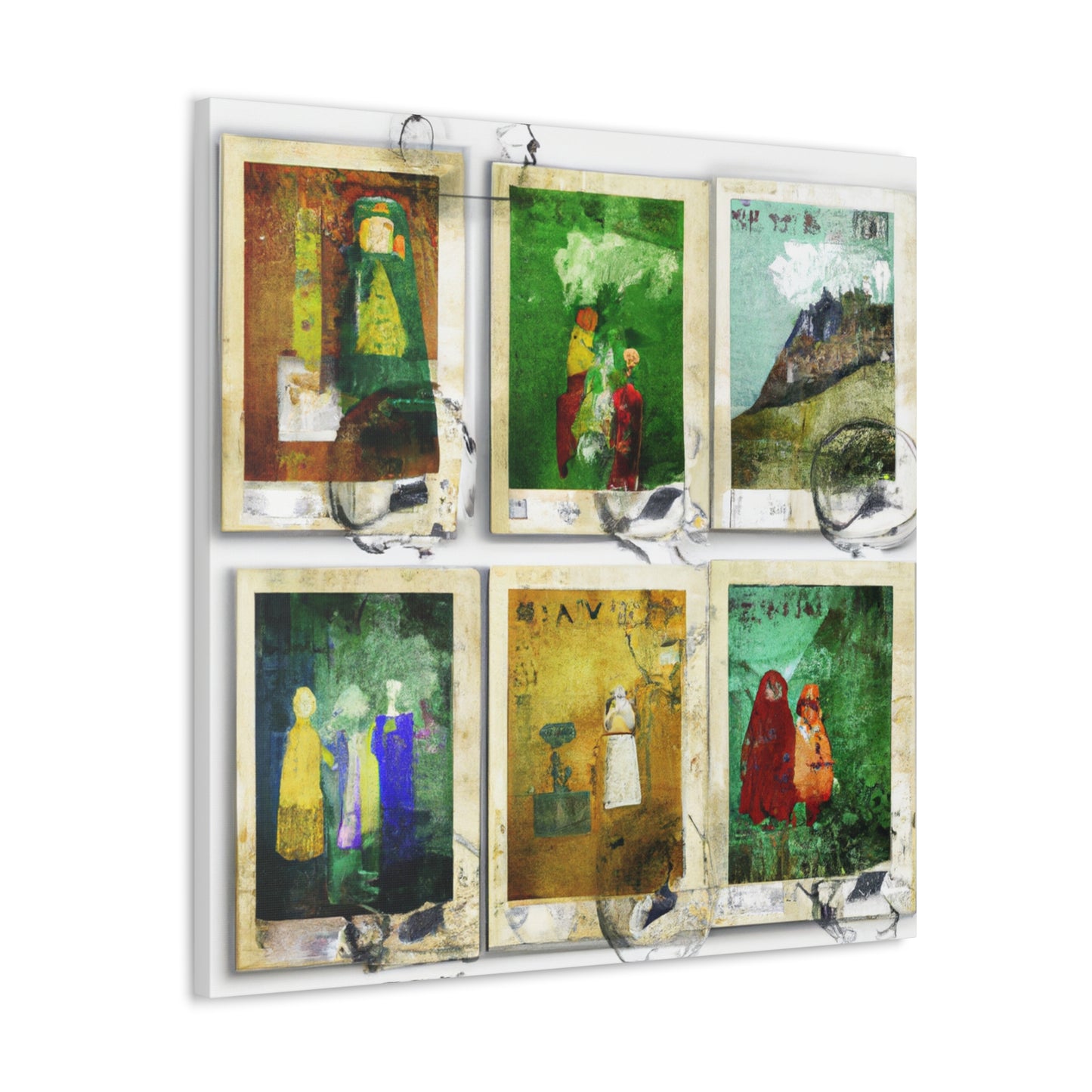 Global Voyage Stamps. - Postage Stamp Collector Canvas Wall Art